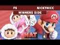 HAT 87 - fs (Ice Climbers) Vs. NickTHICC (Mario) Winners Side - Smash Ultimate