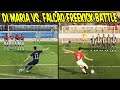 Kranke Freistöße werden probiert in DI MARIA vs. FALCAO Freekick Challenge! - Fifa 20 Ultimate Team