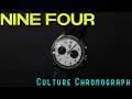 Nine Four Culture Chronograph 2 - Meca-Quartz Chrono - Full Lume Dial $200 Arabic Dial Rally Style