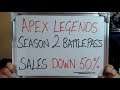 APEX LEGENDS 2nd Season Battlepass Generates 50% LESS REVENUE!!