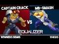 Captain Crack (Captain Falcon) vs MB-Smash (Sheik) | Melee Winners Semis | Equalizer #2