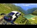 High Speed Insane Jumps (Cras Test) - BeamNG drive High Speed Jumps Down Stairs