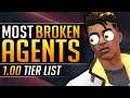 MOST BROKEN and WORST AGENTS TIER LIST - NEW Patch 1.00 Update - Valorant Pro Guide
