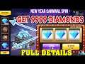 NEW YEAR CARNIVAL SPINNING FOR 9999 DIAMONDS | FREE FIRE CARNIVAL SPIN DETAILS