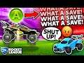 Rocket League, but I bound "What a save!" to my JUMP BUTTON