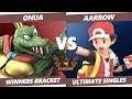 Standoff 2019 - MWD | Onua (King K. Rool) Vs Aarrow (Pokemon Trainer) Smash Ultimate Winners Round 2