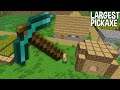 This is the most LARGEST PICKAXE in Minecraft ! BIGGEST TALLEST LONGEST PICKAXE
