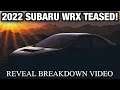2022 SUBARU WRX OFFICIALLY TEASED! Reveal Breakdown