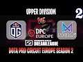 DreamLeague S15 DPC EU | OG vs Nigma Game 2 | Bo3 | Upper Division | DOTA 2 LIVE
