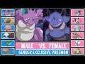 Gender Battle! MALE vs. FEMALE Pokémon! (Pokémon Sun/Moon)