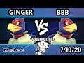 GOML 2020 SSBM - Ginger (Falco) Vs. BBB (Falco) Melee Winners Semis