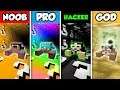 Minecraft NOOB vs. PRO vs. HACKER vs GOD: LUCKY BLOCK TUNNEL CHALLENGE in Minecraft!