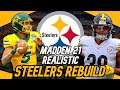 PITTSBURGH STEELERS REALISTIC REBUILD!! TREY LANCE STEPS IN AS STARTER! MADDEN 21 REALISTIC REBUILD