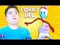 Real Life FORKY From Toy Story 4 Movie! IRL with HobbyKidsTV