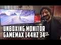 Unboxing da alegria  : Monitor Gamemax 144hz 34'' - GMX34CKXQ