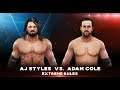 WWE 2K19 WWE Universal 69 tour AJ Styles vs. Adam Cole