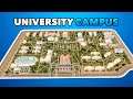 Building a huge University Campus in Cities: Skylines | Vanilla No Mods Build Ep. 9