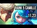 CAMILLE vs GWEN (TOP) | Rank 5 Camille, 6/1/2, Rank 12, Dominating | EUW Challenger | 11.23