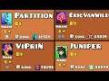 GD Youtuber Levels (Partition, EVW, ViPriN, Juniper) l Geometry dash 2.11