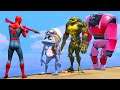 GTA 5 Crazy Ragdolls Red Spiderman VS Crazy Frog (GTA 5 Euphoria Physics Funny Moments & Fails)