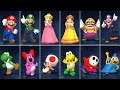 Mario Party 9 - All Characters Win and Lose Animations