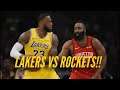 NBA2K20 Lakers vs Rockets 1st Round Bubble Mod