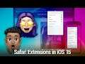 Safari Extensions in iOS 15 - Achoo, Amplosion, 1Password, Noir, 1Blocker, and more