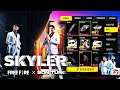 TODOS OS ITENS MANDACHUVA E NOVO PERSONAGENS SKYLER COMO ELE IRA CHEGAR? FREE FIRE GARENA OFICIAL