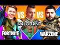 Who has the best AIM!? VALORANT vs WARZONE vs FORTNITE! (ft MrSavage, Steel, Rated & More)