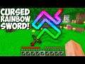 Why is this CURSED RAINBOW SWORD NEEDED in Minecraft ? STRANGEST SWORD !