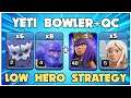 After Update! YETI Bowler With Low Hero! Th12 Attack Strategy EASY 3 Star Th12 Clash of clans Topic