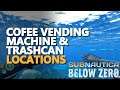 Coffee vending machine & Trashcan Subnautica Below Zero