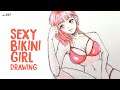 How to draw Sexy Bikini Girl | Manga Style | sketching | anime character | ep-297