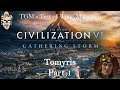 Let's Play Civilization 6: Gathering Storm - Deity - Tomyris part 1