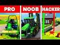 Noob VS Pro VS Hacker : Garden Cleaning (Farming Simulator 19)