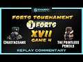 [Official Tournament XVII] Game 4 - Crustaceans vs The Pointless - Forts RTS - Gameplay Commentary