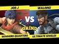 Smash Ultimate Tournament - Joe-J (Ike) Vs. BG | Wal00gi (Snake) The Grind 105 Winners Quarters