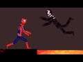 Spiderman vs Venom With Lava in People Playground