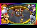 Super Mario Party Minigames #356 Bowser vs Dry bones vs Monty mole vs Waluigi