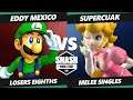 SWT CA RF Top 8 - Eddy Mexico (Luigi) Vs. SuperCuak (Peach) SSBM Melee Tournament