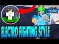 WHERE TO FIND ELECTRO FIGHTING STYLE! | Full Electro Showcase Blox Piece in Roblox | iBeMaine