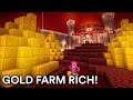I cranked up the GOLD FARM output in Hardcore Minecraft