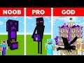 Minecraft NOOB vs PRO vs GOD: ENDERMAN PORTAL HOUSE in Minecraft / Animation