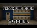 Password Door with Redstone Minecraft Tutorial!