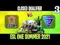 PuckChamp vs Tundra Game 3 | Bo3 | Closed Qualifier ESL One Summer 2021 | DOTA 2 LIVE