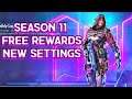 Season 11 Daily Login Rewards , FREE Characters Cod Mobile | Season 11 New Settings Explained
