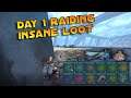 SOLO Raiding Day 1 For Insane Loot - Ark Pvp