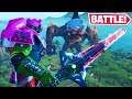 Streamers React to * ROBOT DESTROYS MONSTER! FORTNITE EVENT!