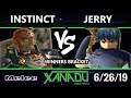 S@X 308 SSBM - Jerry (Marth) Vs. Instinct (Fox, Ganondorf) Smash Melee Winners Round 3