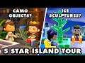 This 5 Star Island Has Lots of Weird and Bizarre Stuff! Animal Crossing New Horizons Island Tour!